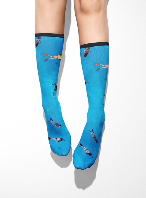 プリントソックス・artistic ocean・SOCKS