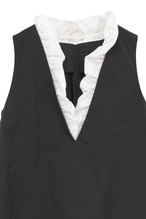 MANOF FRILL V NECK SET UP