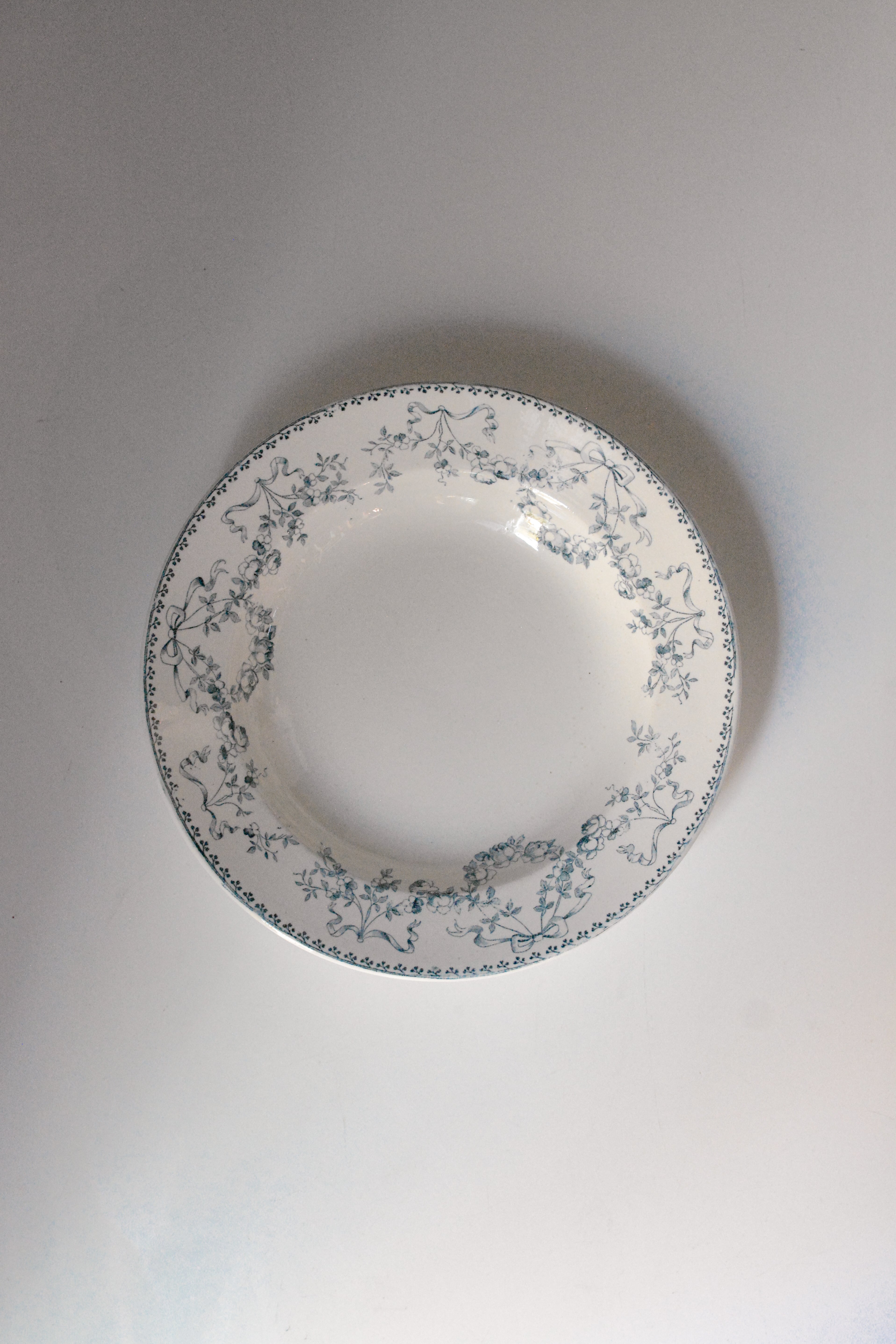 vintage soup plate Sarreguemines Mozart Ⅱ