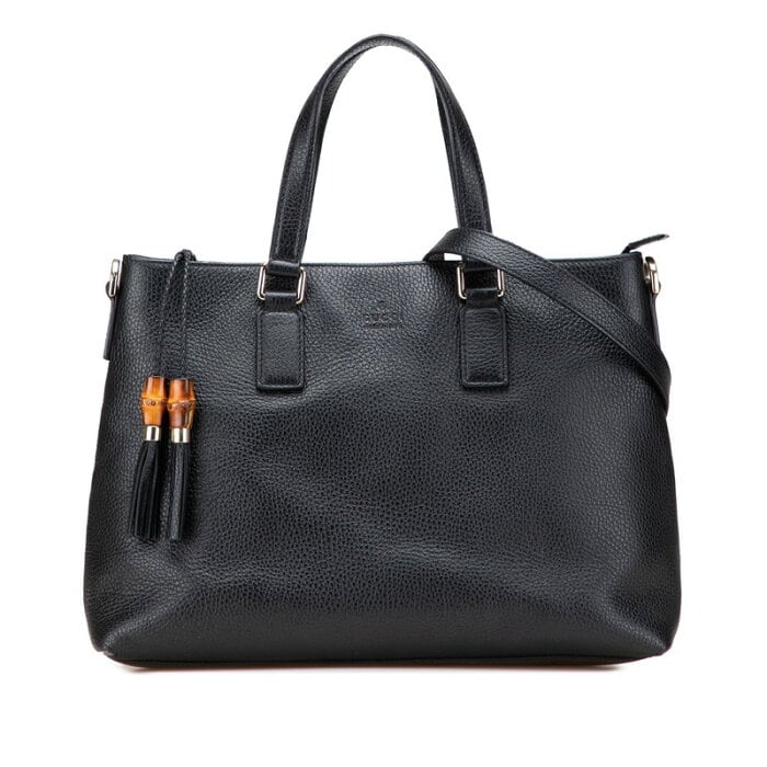 美品 GUCCI グッチ バンブー 2WAY ショルダー ハンド バンブー グッチ