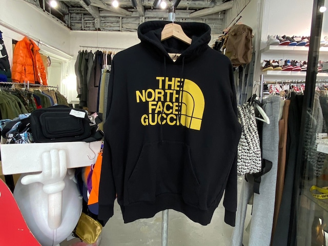 GUCCI × THE NORTH FACE LOGO SWEAT HOODIE BLACK XS 65174 33258