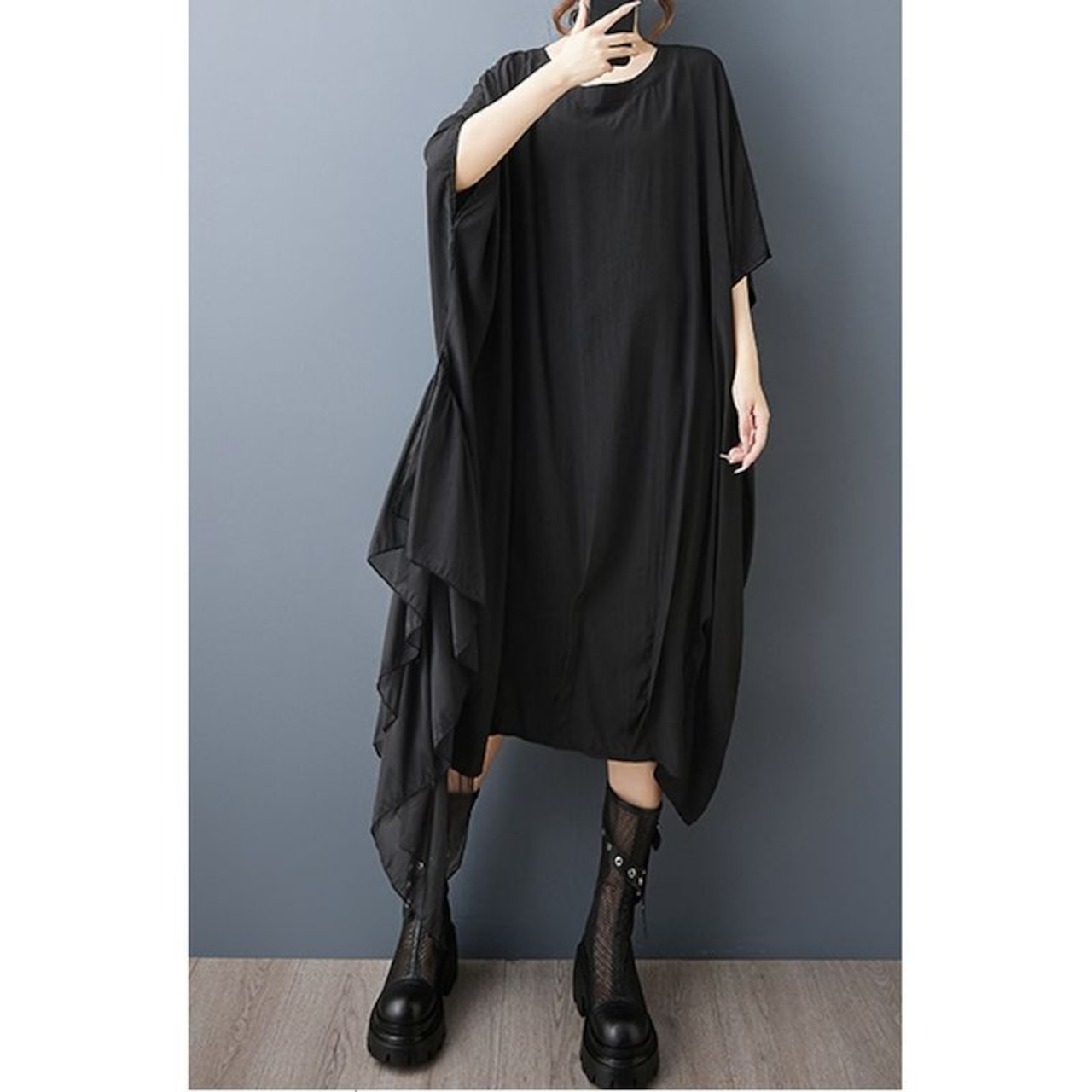 ゆったり ドルマンスリーブ ワンピース 30202