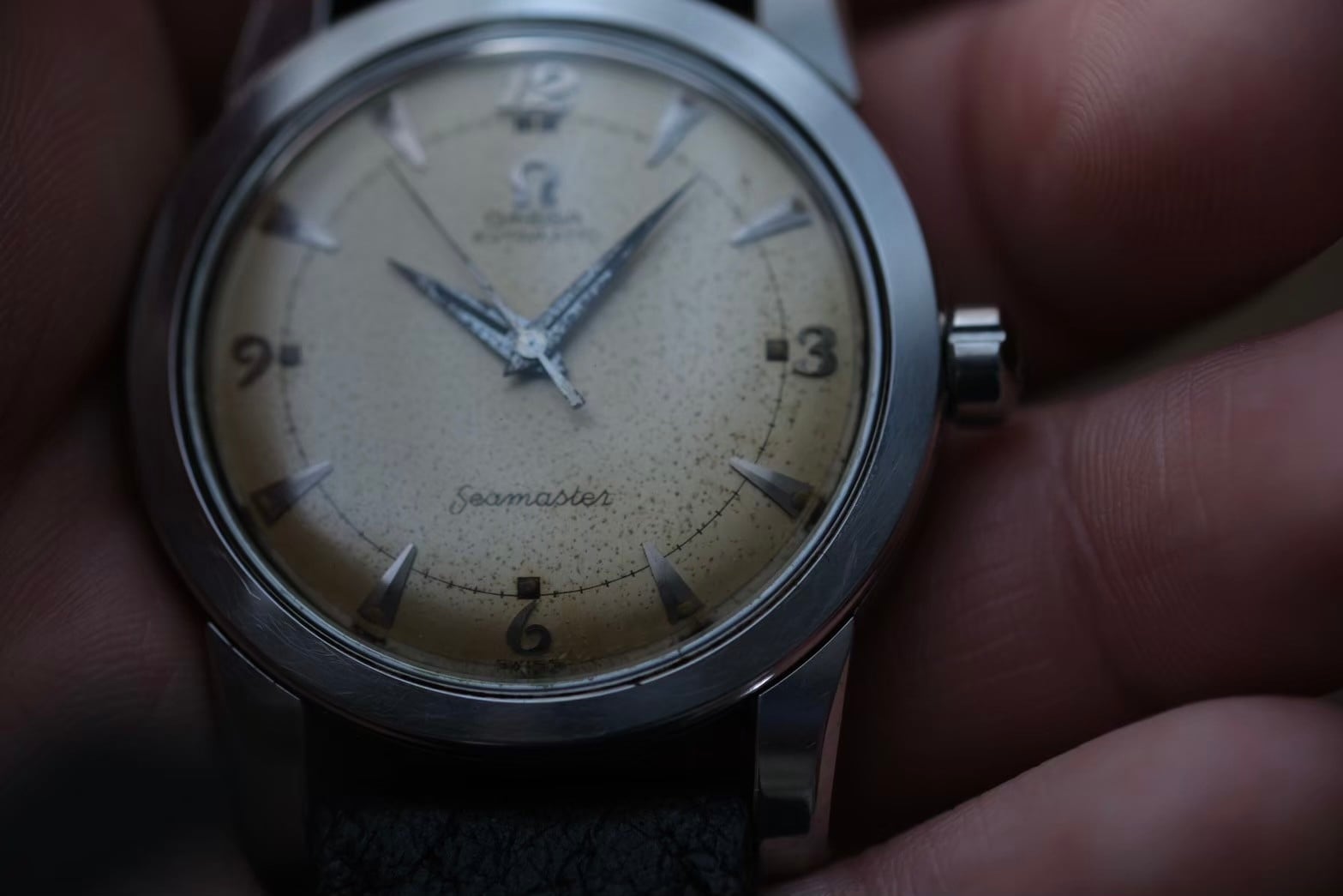 OMEGA】 1953年製 オメガ シーマスタ― ファースト 楔インデックス×飛び