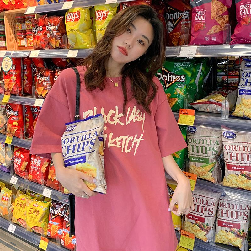 シャツ スプリングスタイルルーズTシャツ トップス 春物 試着室80228242525