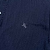 BURBERRY LONDON バーバリー ロンドン ボーダー 半袖 ポロシャツ L/ネイビー メンズ 三陽商会