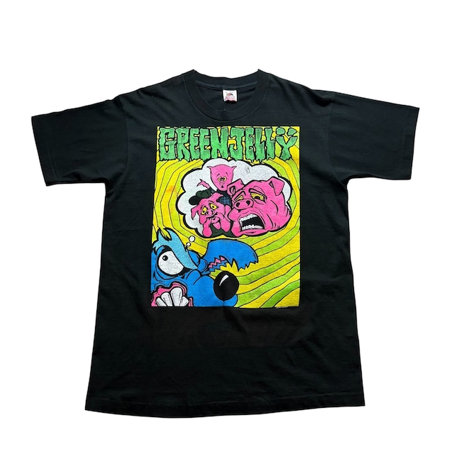vintage 1993’s GREEN JELLY music tour tee “duh”