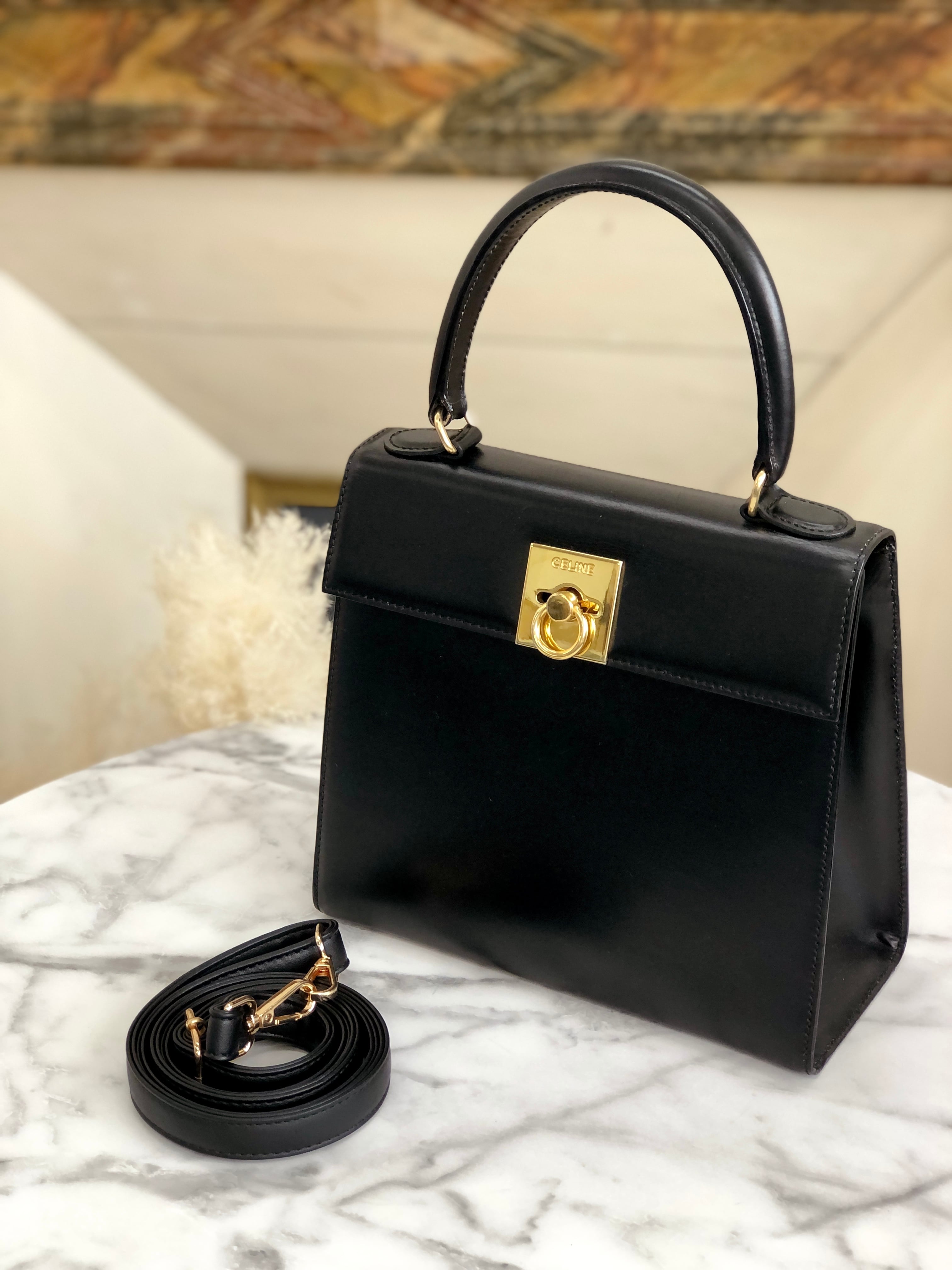 セリーヌ ガンチーニ ハンドバッグ レザー レディース CELINE 【219-05990】