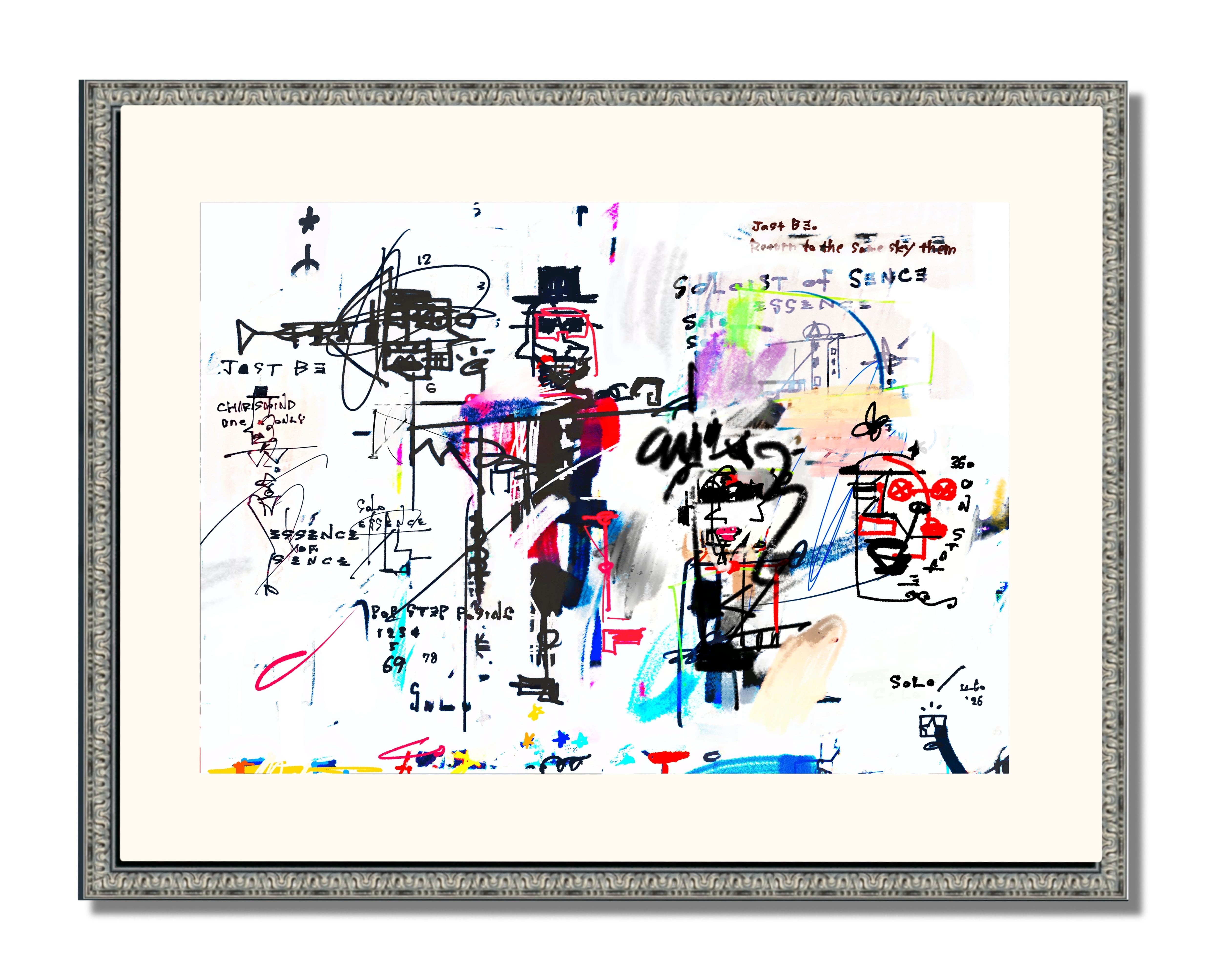 フレーム込み「U-GO THE ARTWORK」グラフィティ 絵画 ﾌﾚｰﾑ込み「U-GO