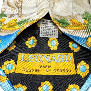 LEONARD silk tie