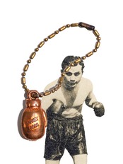 BARNEY ROSS 50's Boxing Glove Charm