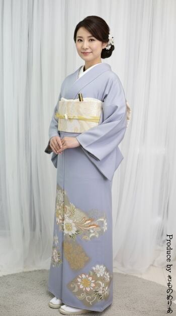 花開く濃いグリーンのレース着物【単衣】 | PAY ID