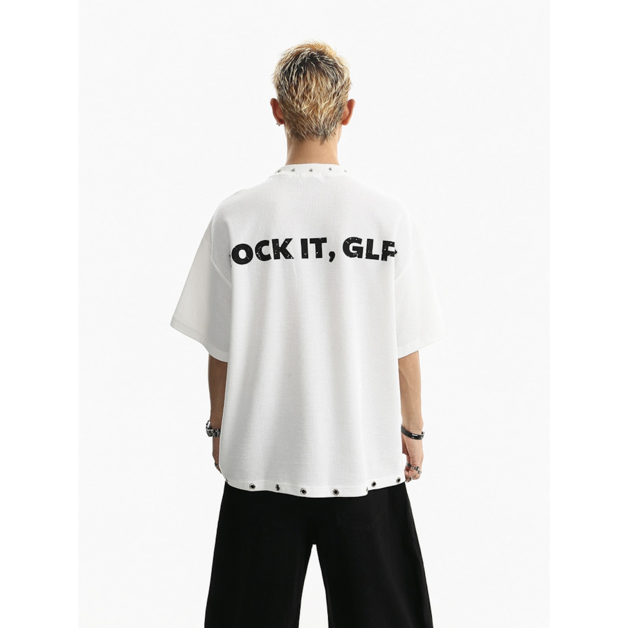 VINTAGE ストリート Rockワッフル Tシャツ T2074