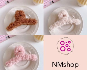 フランヘアクリップ(ブラウン / ピンク / ホワイト)