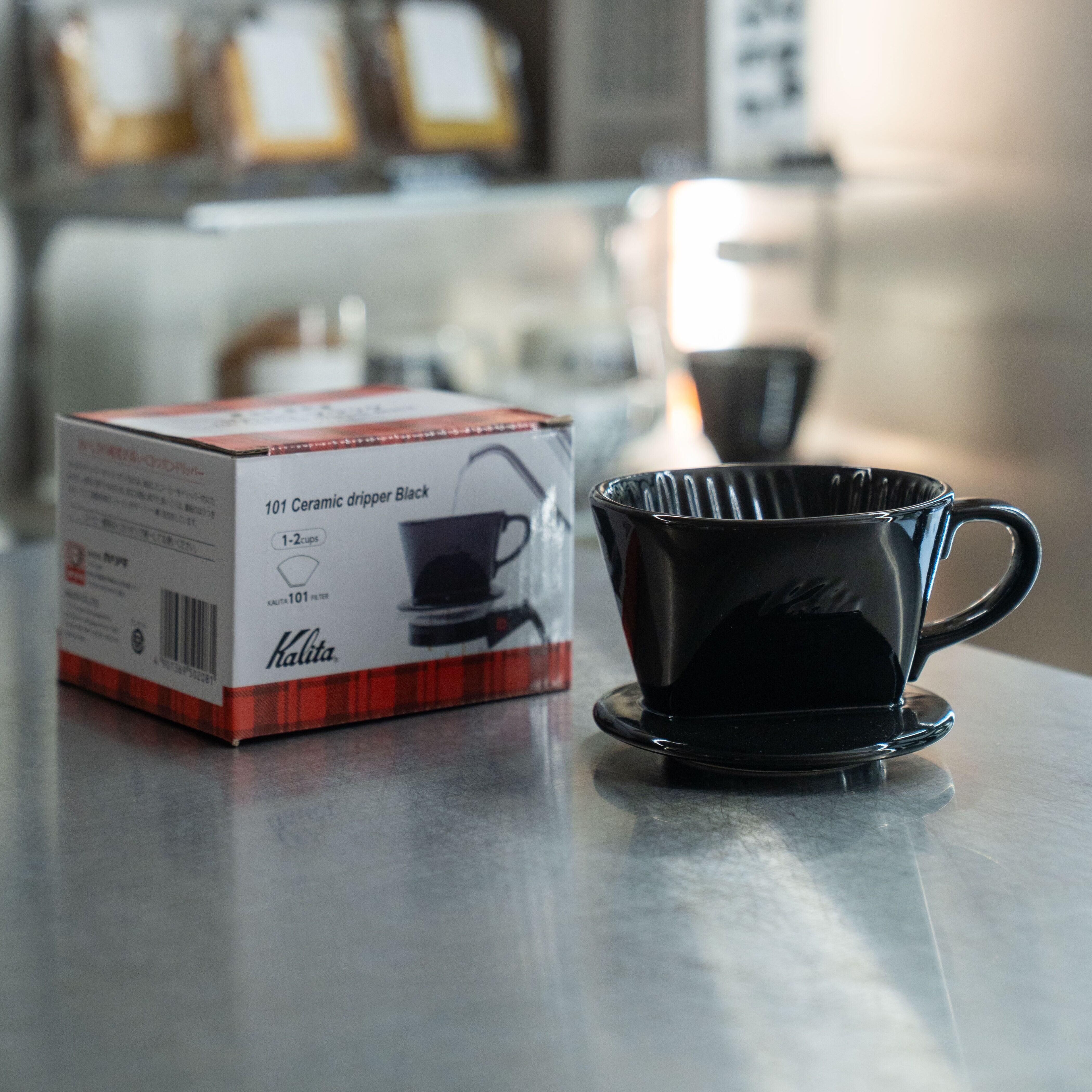 カタチ製作所 マイカブラック ドリッパーLOW Kalita 101 ロトブラック 1～2人用 台形ドリッパー | IMOM COFFEE