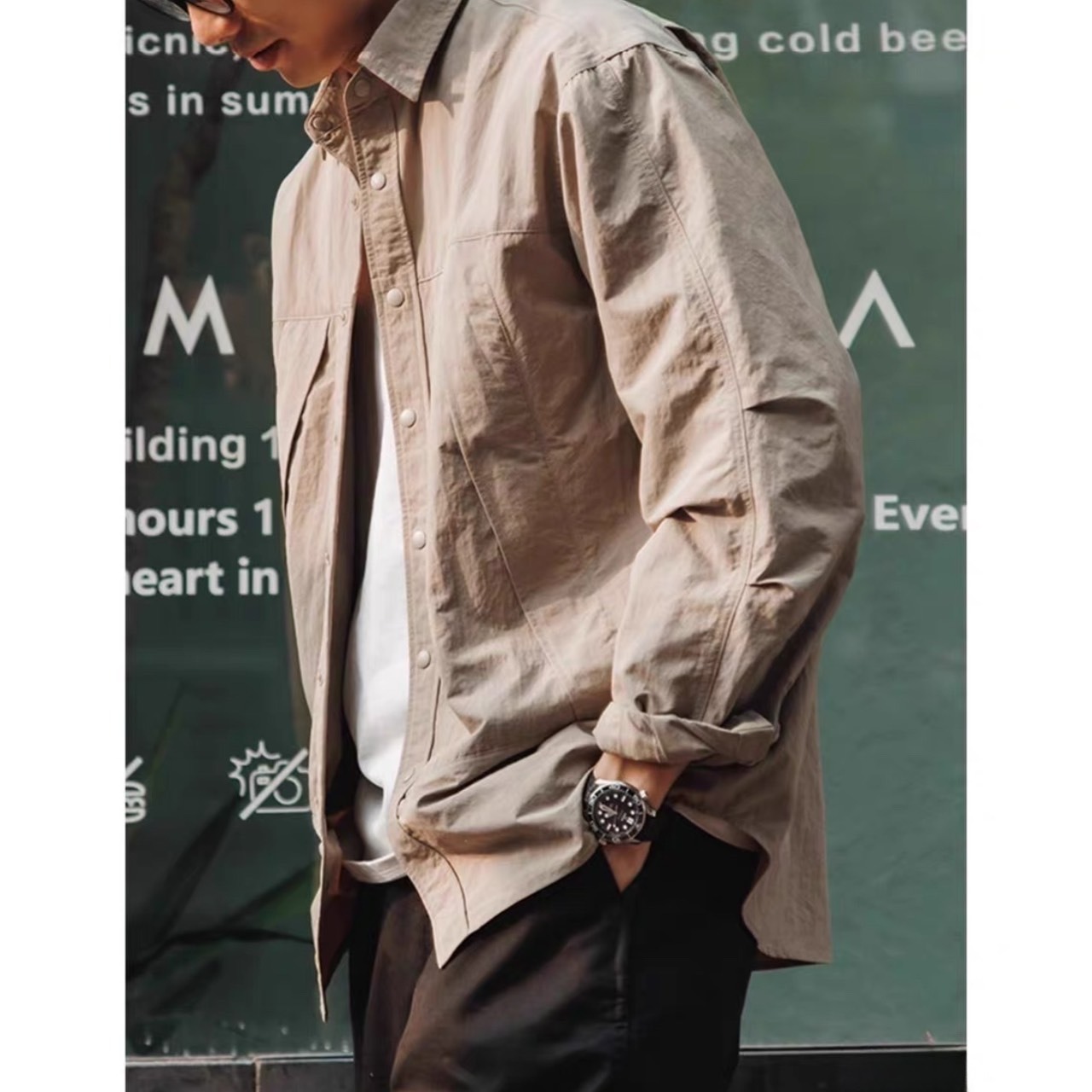 Flap pocket button shirt 0186 - 8