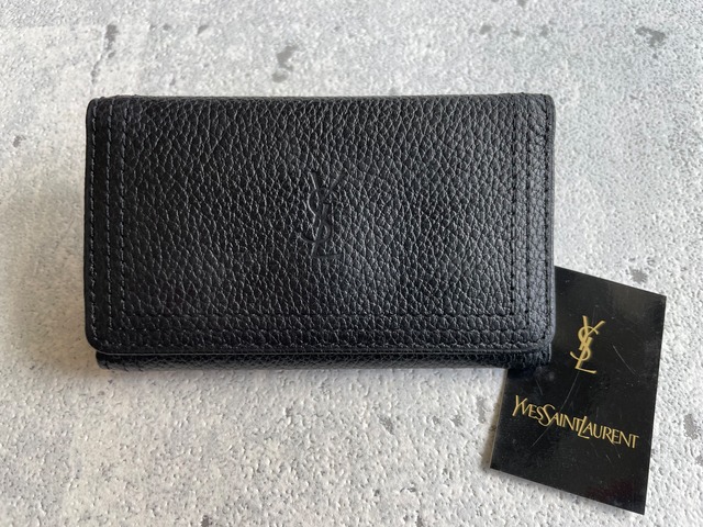 Yves Saint Laurent カサンドラロゴ 型押し キーケース