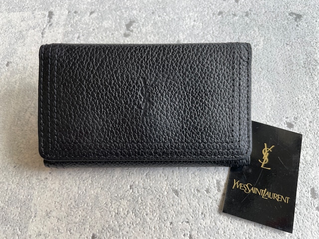 Yves Saint Laurent カサンドラロゴ 型押し キーケース