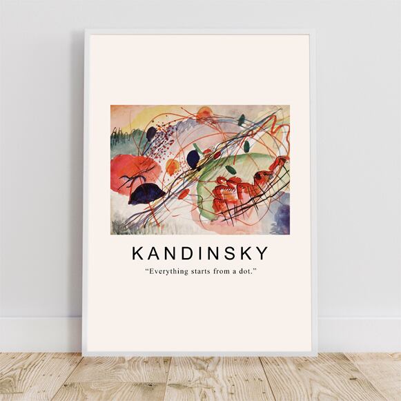 カンディンスキー Aquarell print / アートポスター 絵画 アート