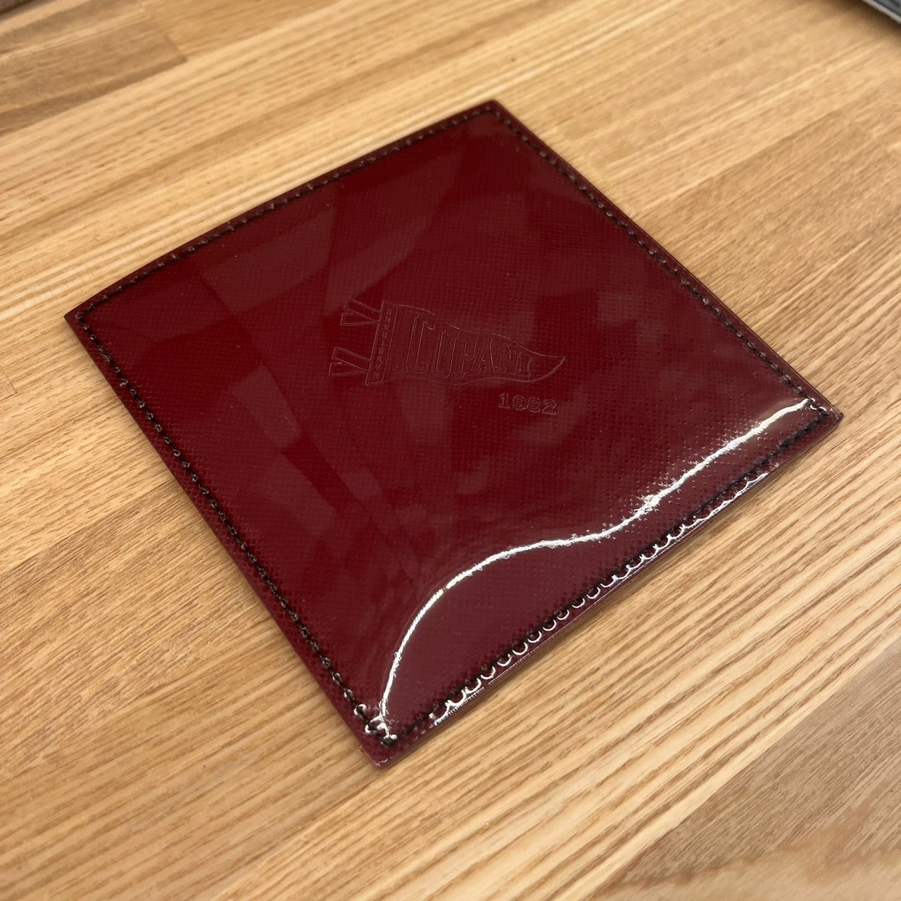 【ICUPANI】オリジナルデザイン　コースター　レッド