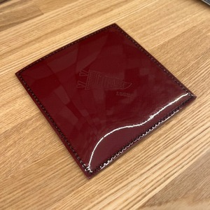 【ICUPANI】オリジナルデザイン　コースター　レッド