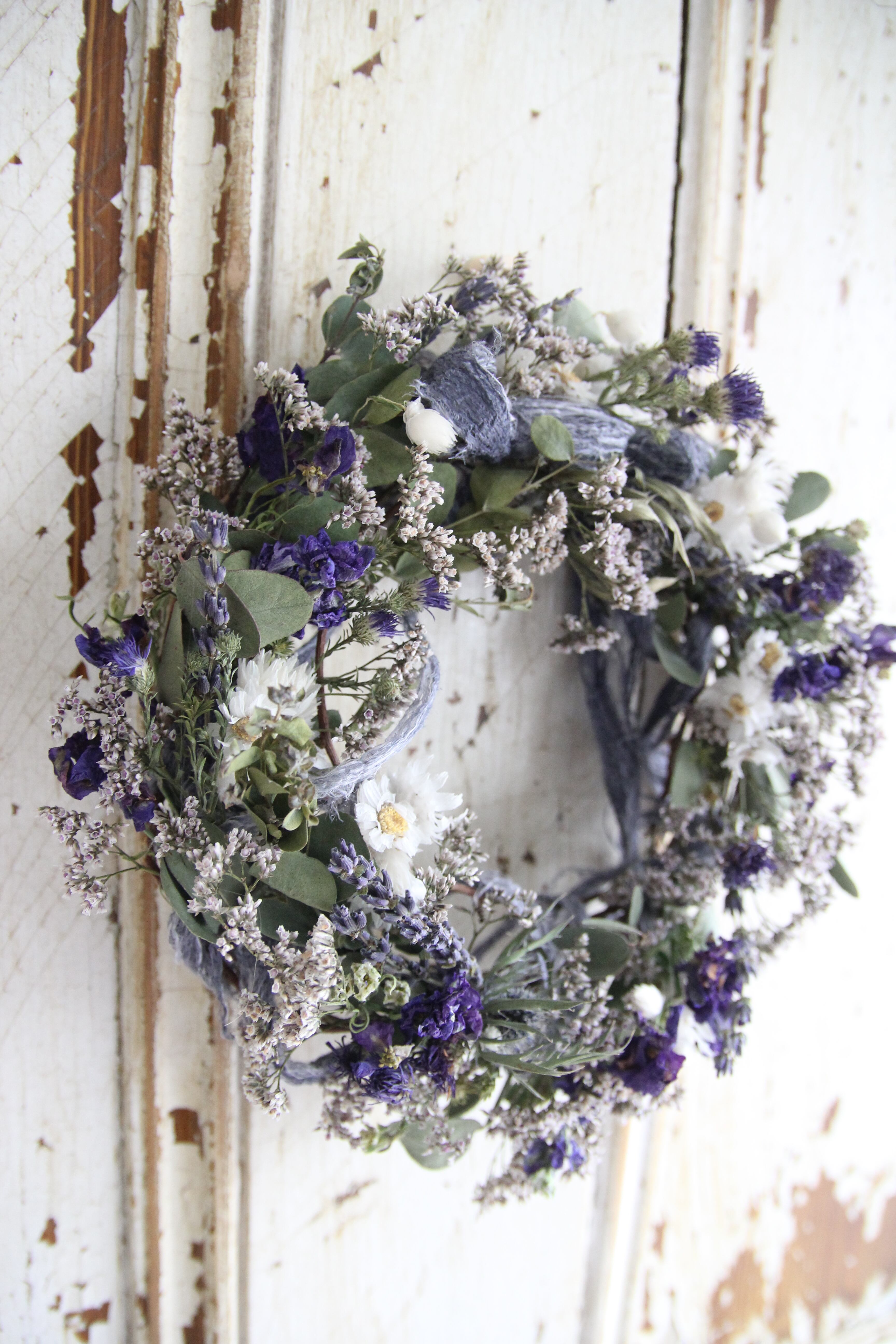 2.秋色水無月オーバルリース 1.秋色水無月オーバルリース