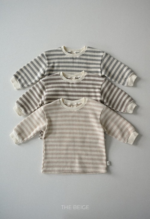 《予約》 the beige ワッフルロングスリーブT