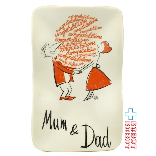 スモーククラフト社 灰皿 "Mum & Dad" 置物 スーベニア イタリア製