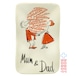 スモーククラフト社 灰皿 "Mum & Dad" 置物 スーベニア イタリア製