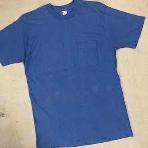 1980’S BLUE POCKET T-SHIRT "MADE IN USA"