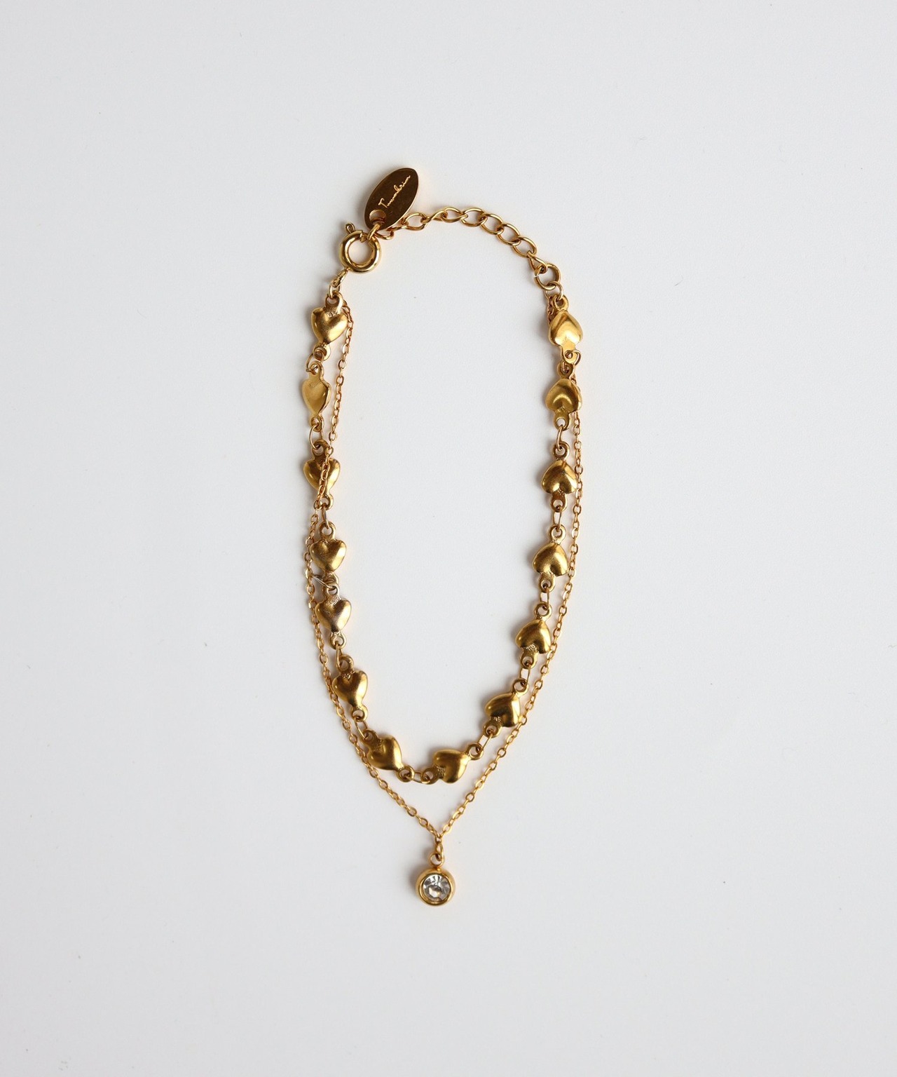 ハート２連ブレスレット/024121