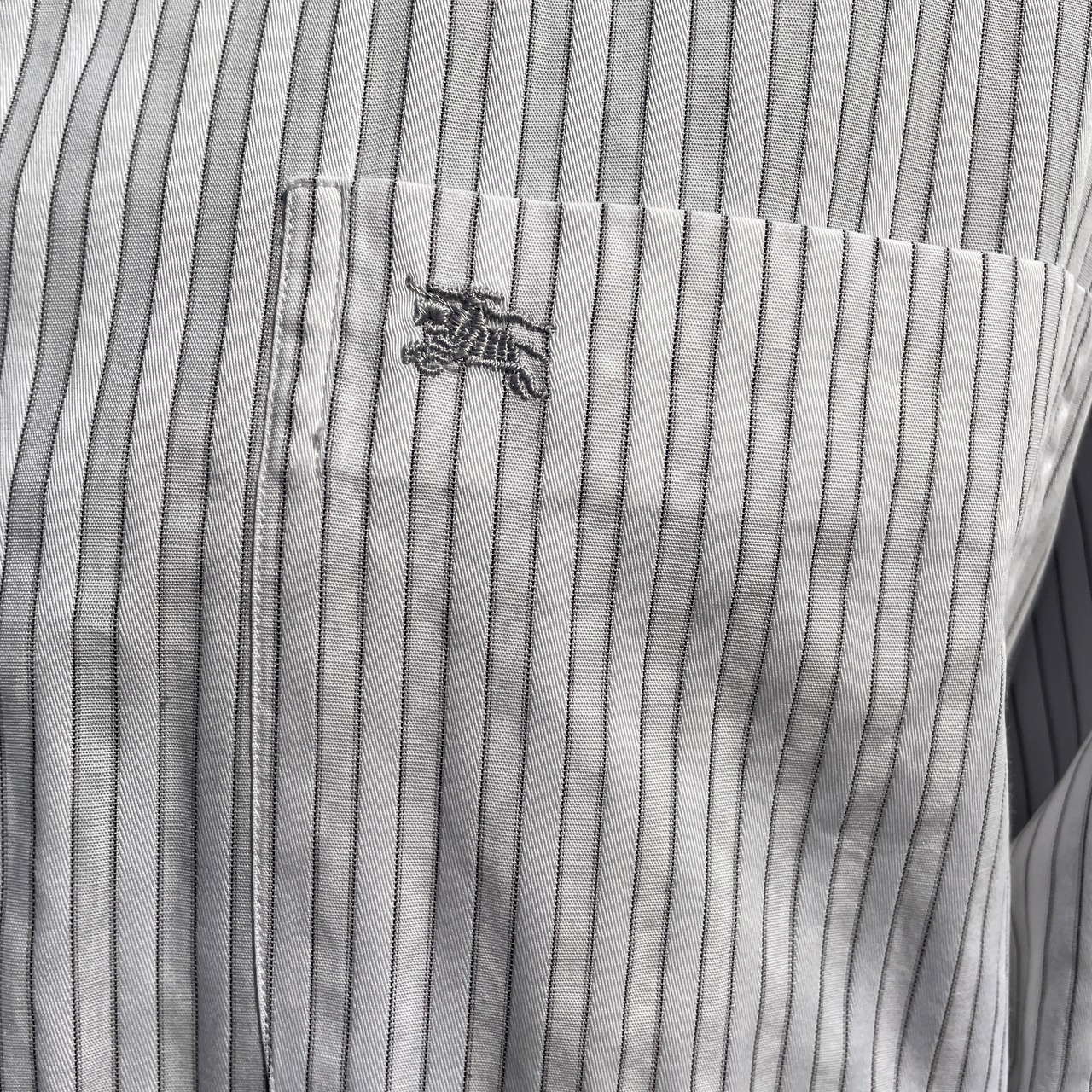 BURBERRY LONDON バーバリー ピンストライプ 長袖シャツ メンズL相当 
