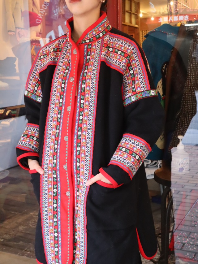 tyrolean design wool coat【8060】