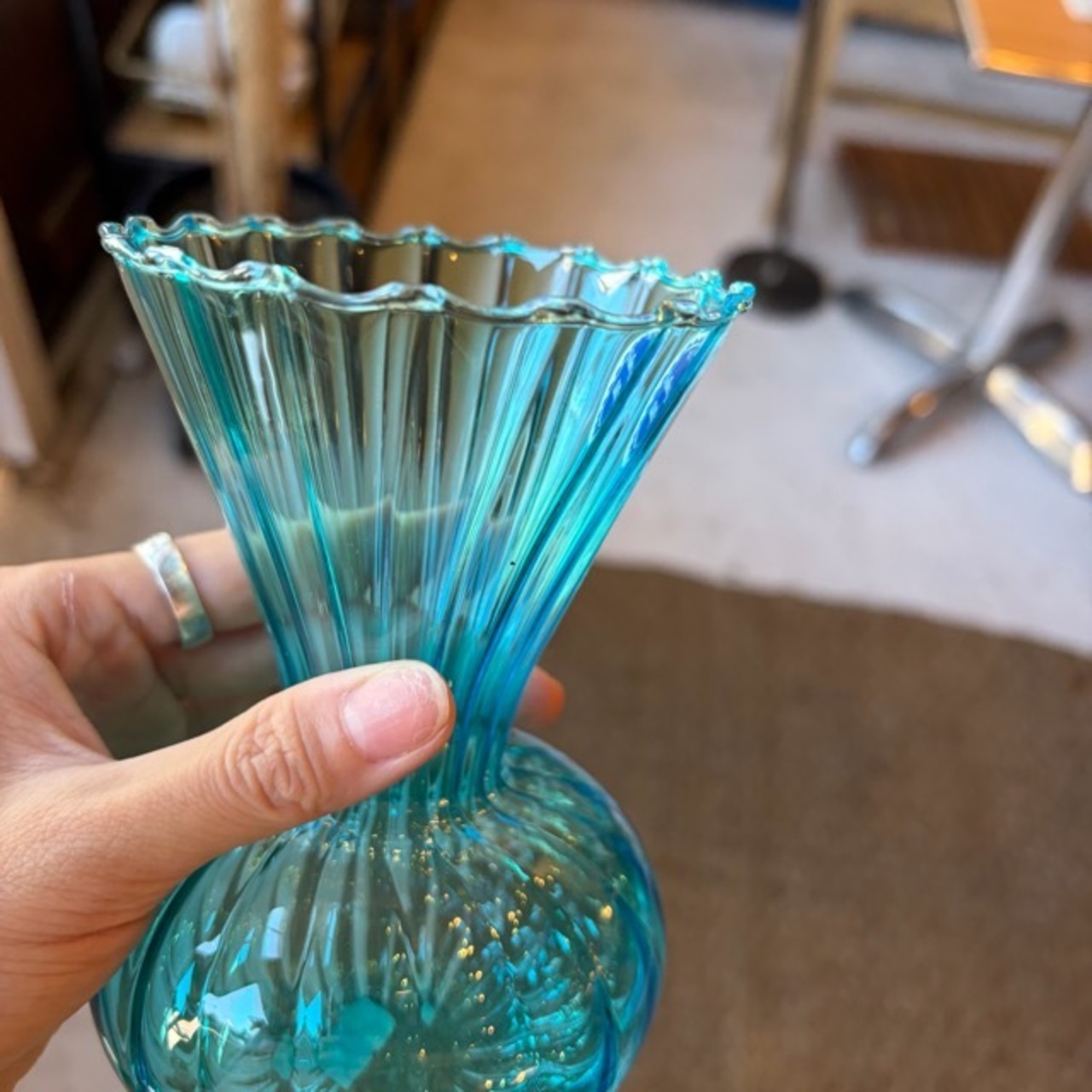 NEON GLASS VASE 4Color ネオンカラー ガラス フラワーベース 花瓶 イエロー ピンク ブルー グリーン