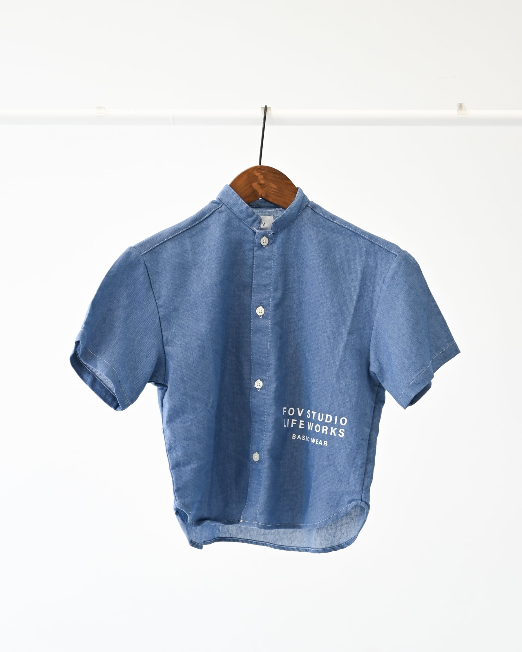 FOV(フォブ) / デニム半袖シャツ / ブルー / 90-160cm