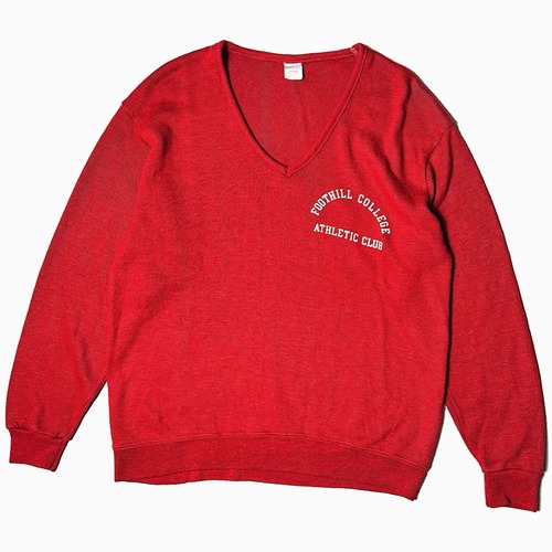 Vintage 70's【CHAMPION】"FOOTHILL COLLEGE ATHLETIC CLUB" Knit Sweater