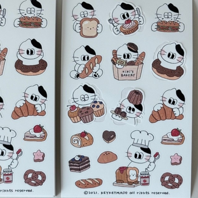 ★予約 KEYKEYMADE 〔sticker -BAKERY-〕