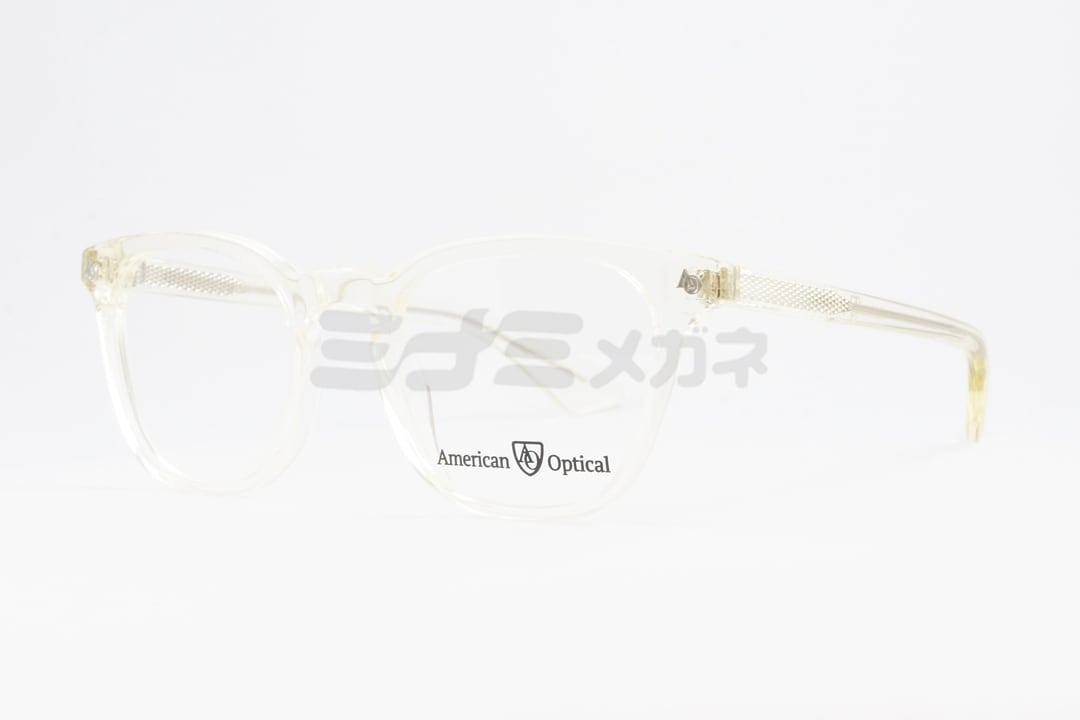 American Optical クリア メガネ Explorer Col.Champagne ウェリントン