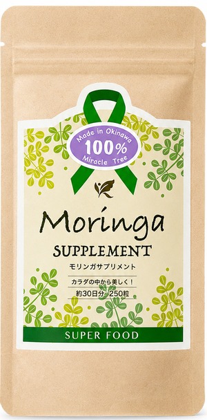 モリンガ粒　奇跡の植物　モリンガ　モリンガ１００%！　　２５０粒（２５ｇ）　腸活　生活習慣病　スッキリ　美容　ストレスケア　サポート   メール便にて送料無料