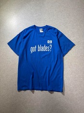 00s hp “got blades?” Good print tee