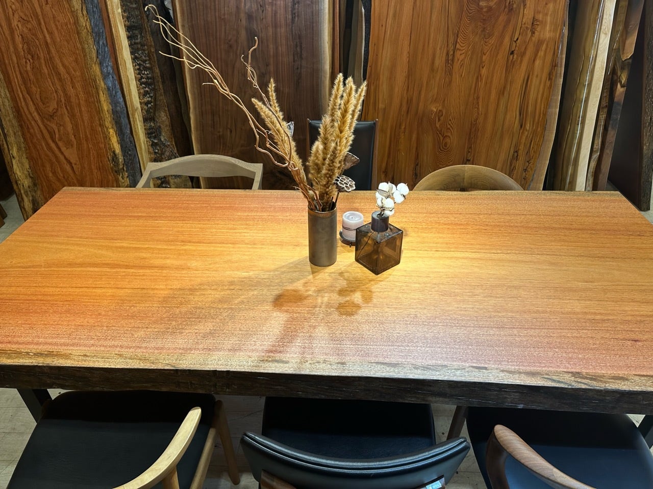 サペリ_2240×980-1300×65_浅草本店_テーブル天板/一枚板 252438 t001