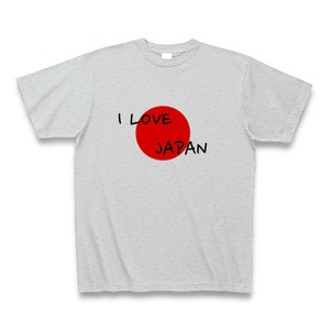 Tシャツ I Love Japan グレー