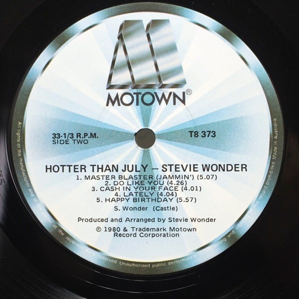 Stevie Wonder / Hotter Than July [T8 373] - 画像5