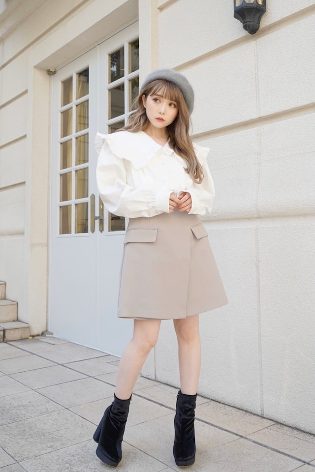 wrap mini skirt 残りわずか