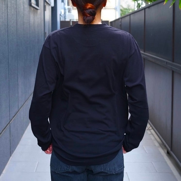 25SS comoli コモリ コットンジャージ 長袖tシャツ　ブラック　3 COMOLI(コモリ) / コットンジャージ長袖Tシャツ-BLACK-(C03-05011) | Debby