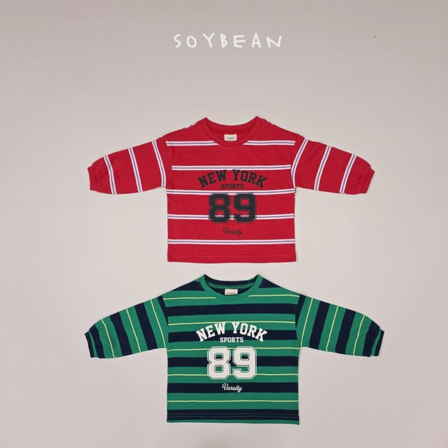 《送料無料》予約:89ストライプT【soybean】※ジュニアサイズ