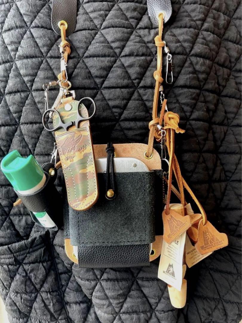 レザーラニヤードボックス Lanyardbox ブラックバックスキン | L