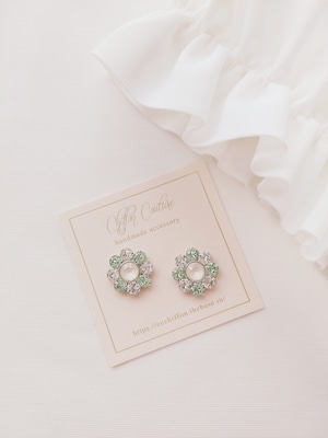 aura flower◇green×white◇
