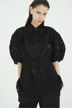 CLANE FLOWER LACE WAIST SHAPE TOPS