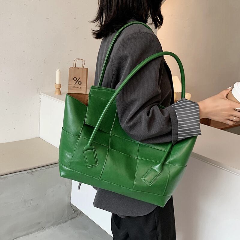 シンプルな大容量バッグハンドバッグ2020新しい流行のファッションカジュアルオールマッチショルダーバッグネットレッドポータブルトートバッグ 手作りハンドバック78665682898