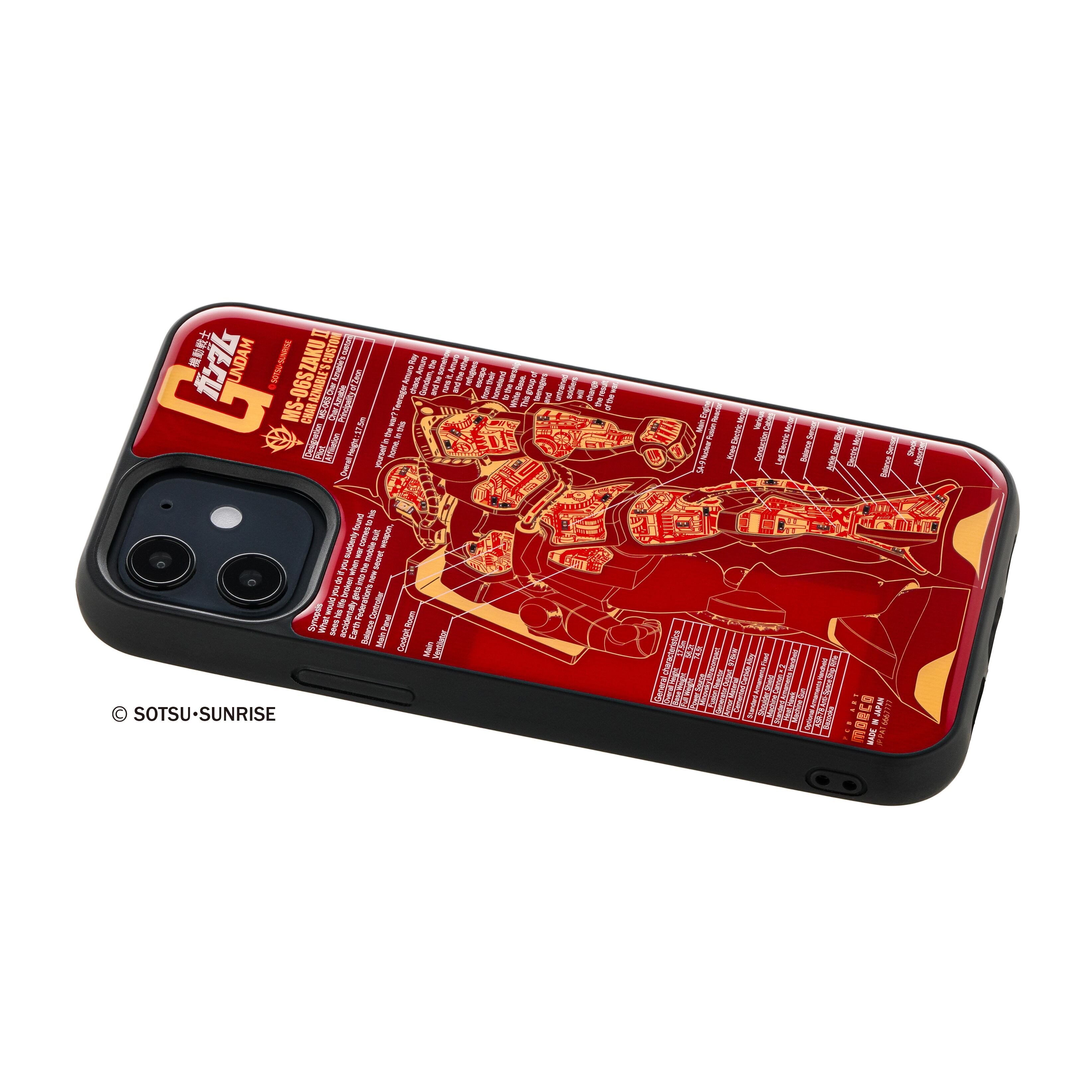 FLASH シャア専用ザク 基板アート iPhone 12 mini ケース | PCB ART moeco